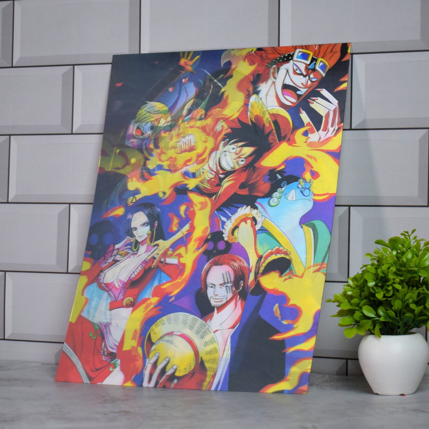 Straw Hat Pirates Collage – One Piece | 3D Lenticular A3 Poster