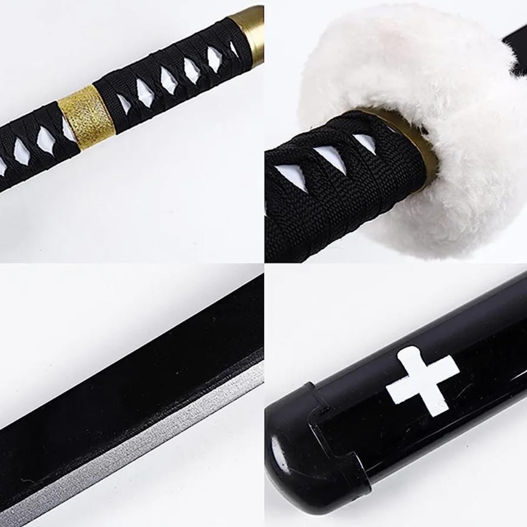 One Piece Cosplay Sword Trafalgar D. Law Life Size Kikoku Replica Katana – 104 cms (Wooden)