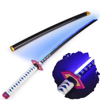 Giyu Tomioka Nichirin Sword – 104 cm LED Katana | Demon Slayer Cosplay