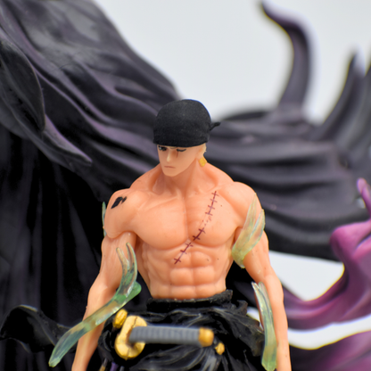 One Piece Roronoa Zoro King of Hell Figure – Grim Reaper Diorama Statue with Kaido Base