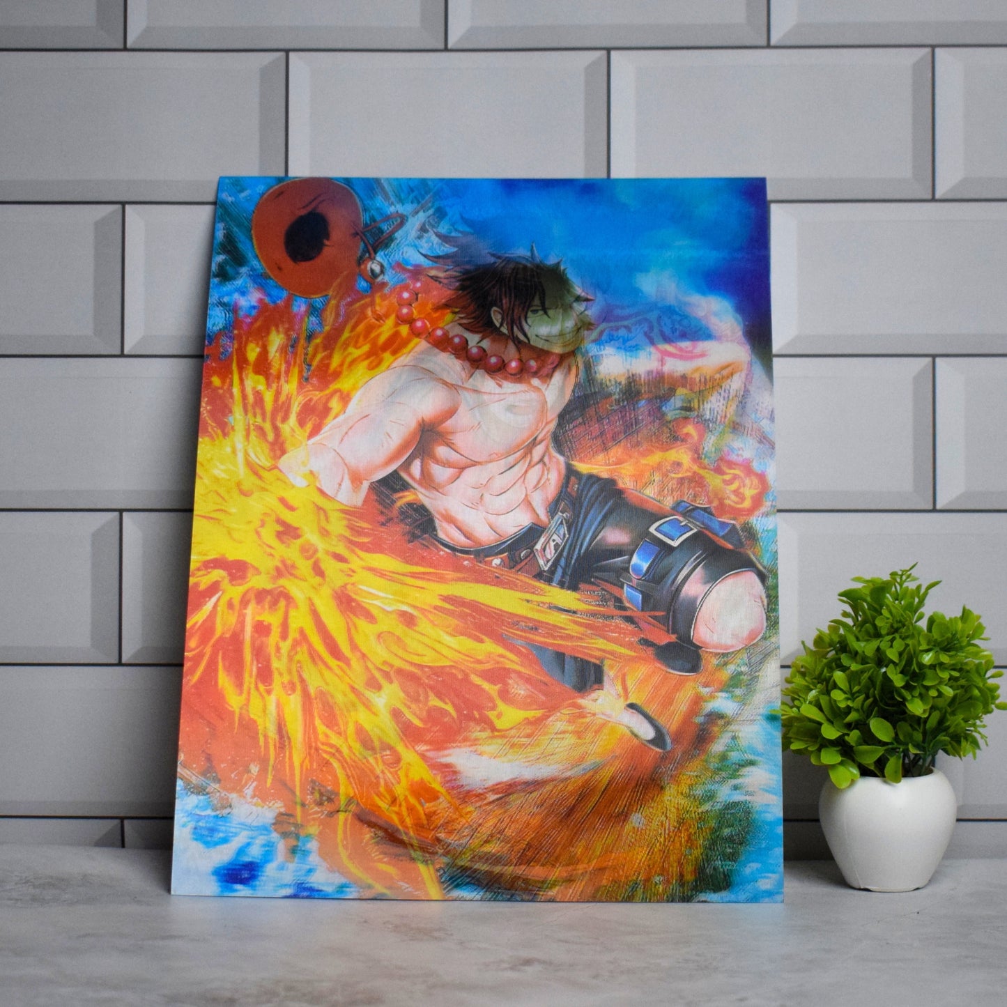 Ace & Zoro One Piece Dynamic Artwork – 3D Lenticular A3 Poster