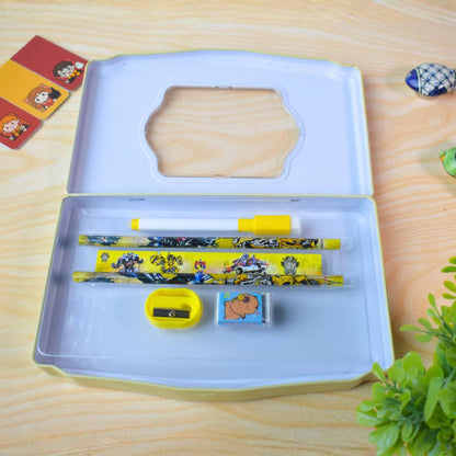 Multi-Compartment Pencil Box for Kids – Cute Cartoon Theme (Unicorn & Capybara Designs)