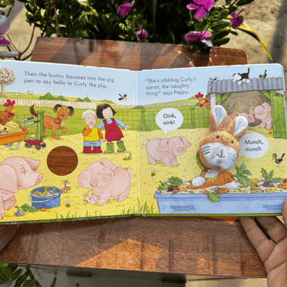 Poppy and Sam and the Bunny (Poppy and Sam Finger Puppet) (Farmyard Tales Poppy and Sam)