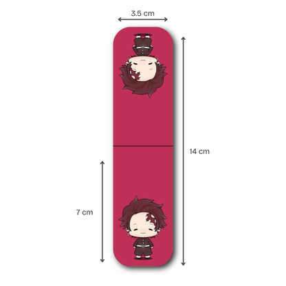 Demon Slayer Magnetic Bookmarks – Set of 6 | Chibi Tanjiro, Nezuko, Zenitsu & More