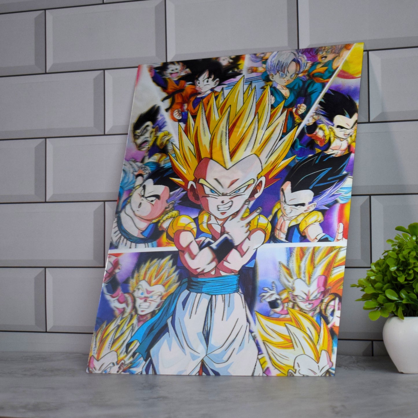 Dragon Ball Super Saiyan Trio Artwork – 3D Lenticular A3 Poster