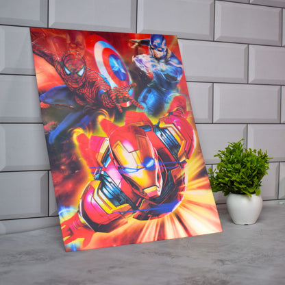 Avengers Action Trio Poster – 3D Lenticular A3 Poster