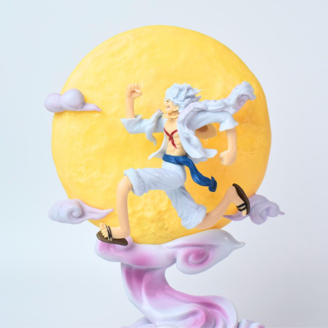 Monkey D. Luffy Gear 5 Moonlight Edition – 3D LED Anime Statue