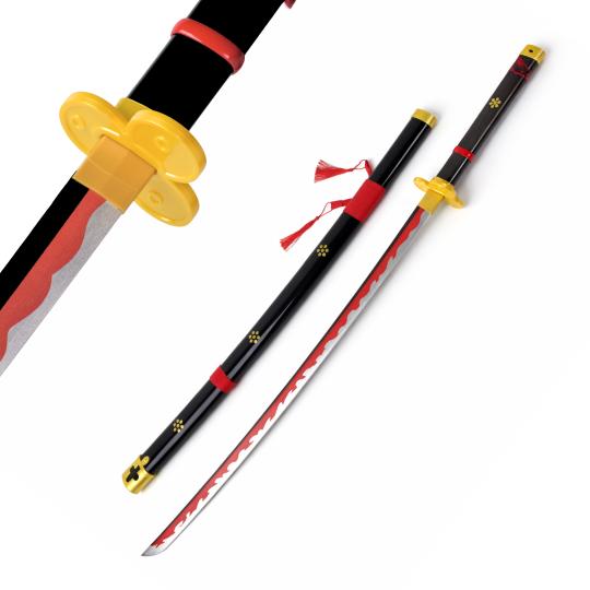 One Piece : Roronoa Zoro Yama Enma Black Wooden Katana