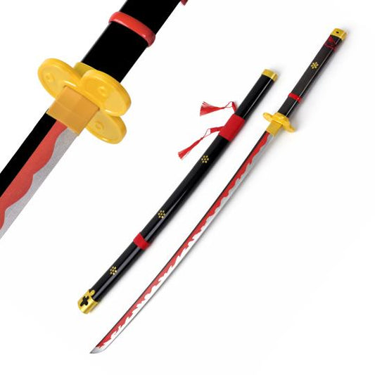 One Piece : Roronoa Zoro Yama Enma Black Wooden Katana