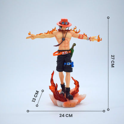 Portgas D. Ace LED Flame Statue – 27 cm Premium Anime Collectible