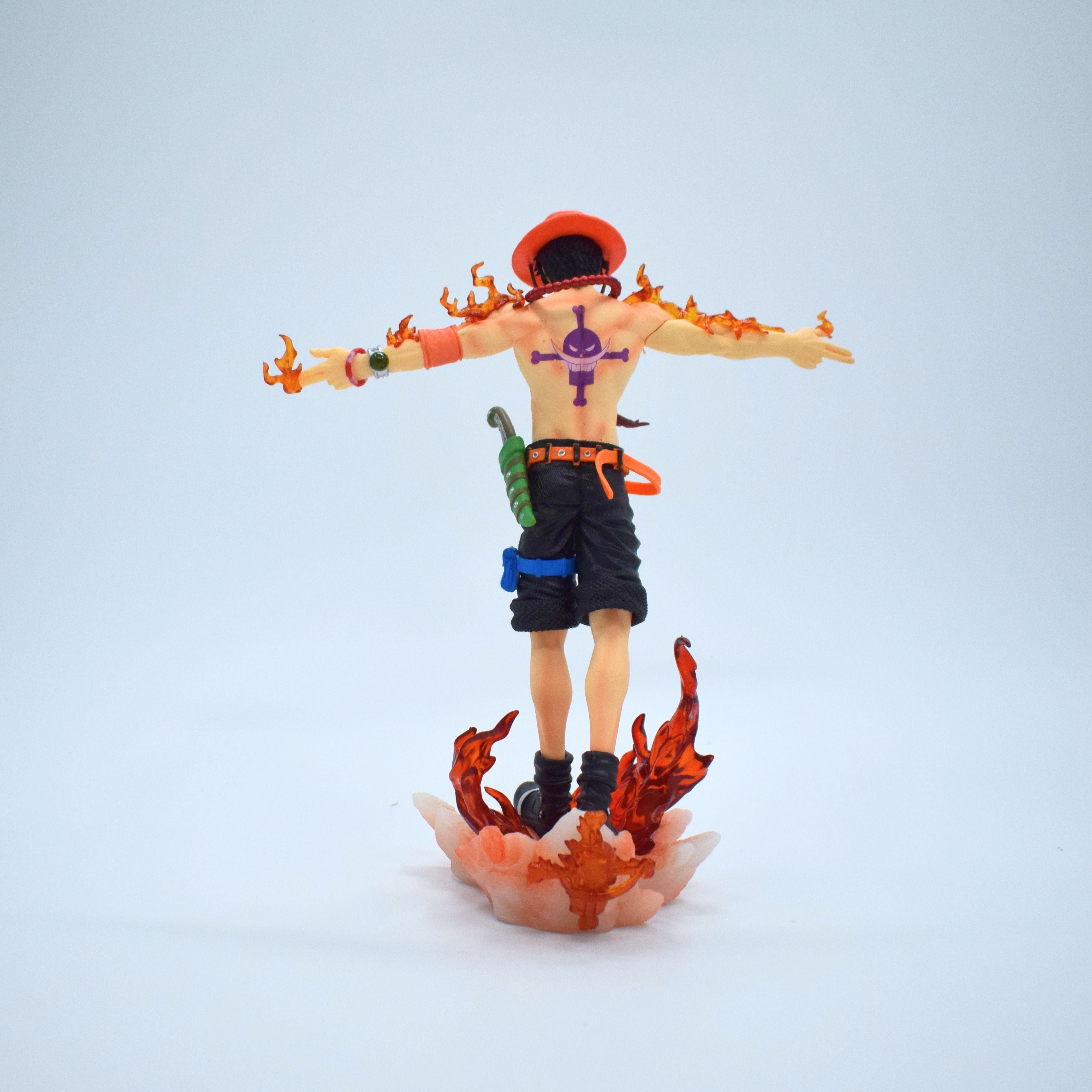 コミック・アニメ Portgas D Ace Fire Statue 42cm Base One Piece Portgas D. Ace LED Flame PVC Statue – 27 cm Anime