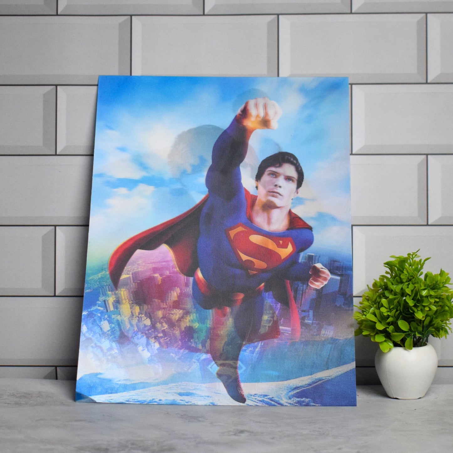 Superman Flying Action Artwork – 3D Lenticular A3 Poster