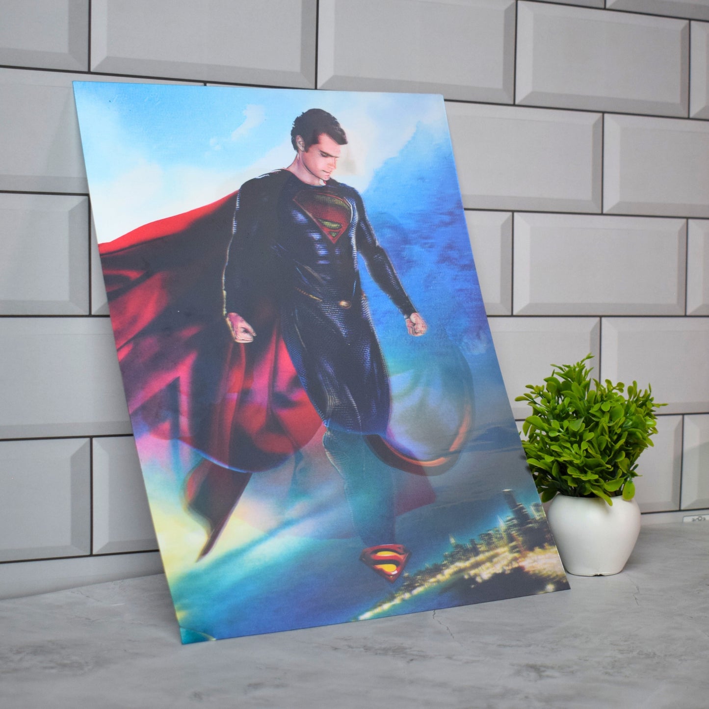 Superman Flying Action Artwork – 3D Lenticular A3 Poster
