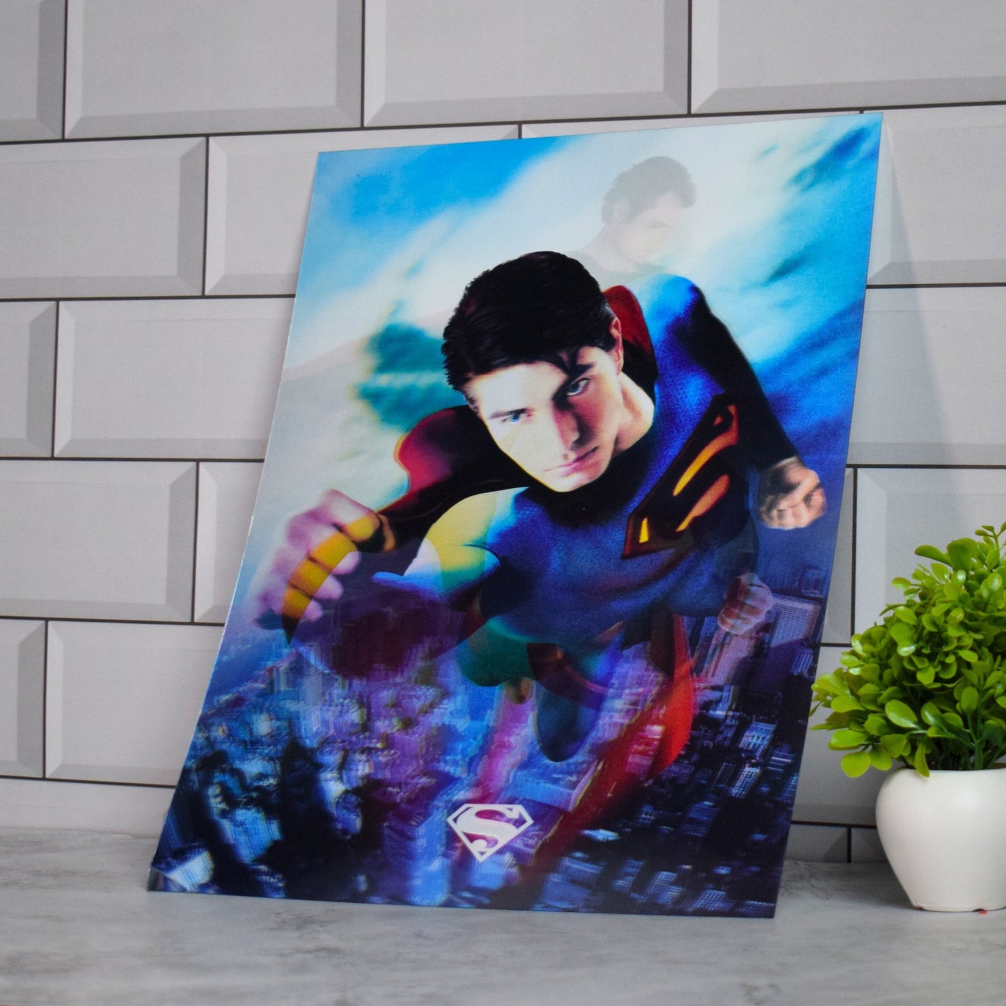Superman Flying Action Artwork – 3D Lenticular A3 Poster