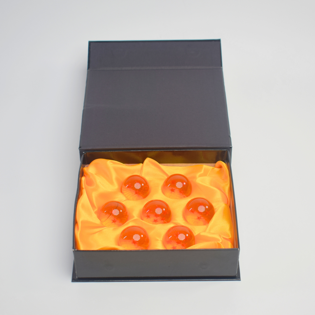 Dragon Ball Z 7 Dragon Balls Set in Shenron Gift Box – Collectible Star Ball Set