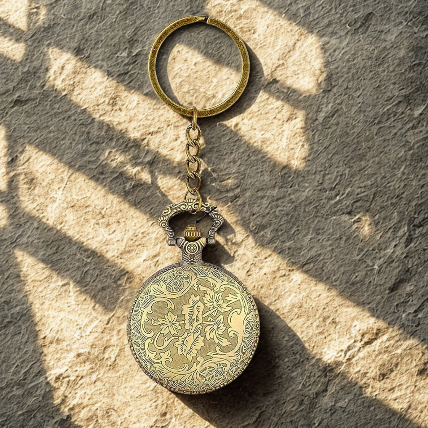 Flash Superhero Pocket Watch Metal Keychain