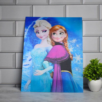 Frozen Elsa & Anna Artwork – 3D Lenticular A3 Poster