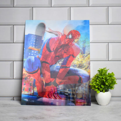 Spider-Man Dynamic Swing Pose – 3D Lenticular A3 Poster