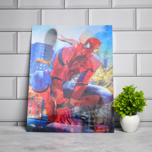 Spider-Man Dynamic Swing Pose – 3D Lenticular A3 Poster