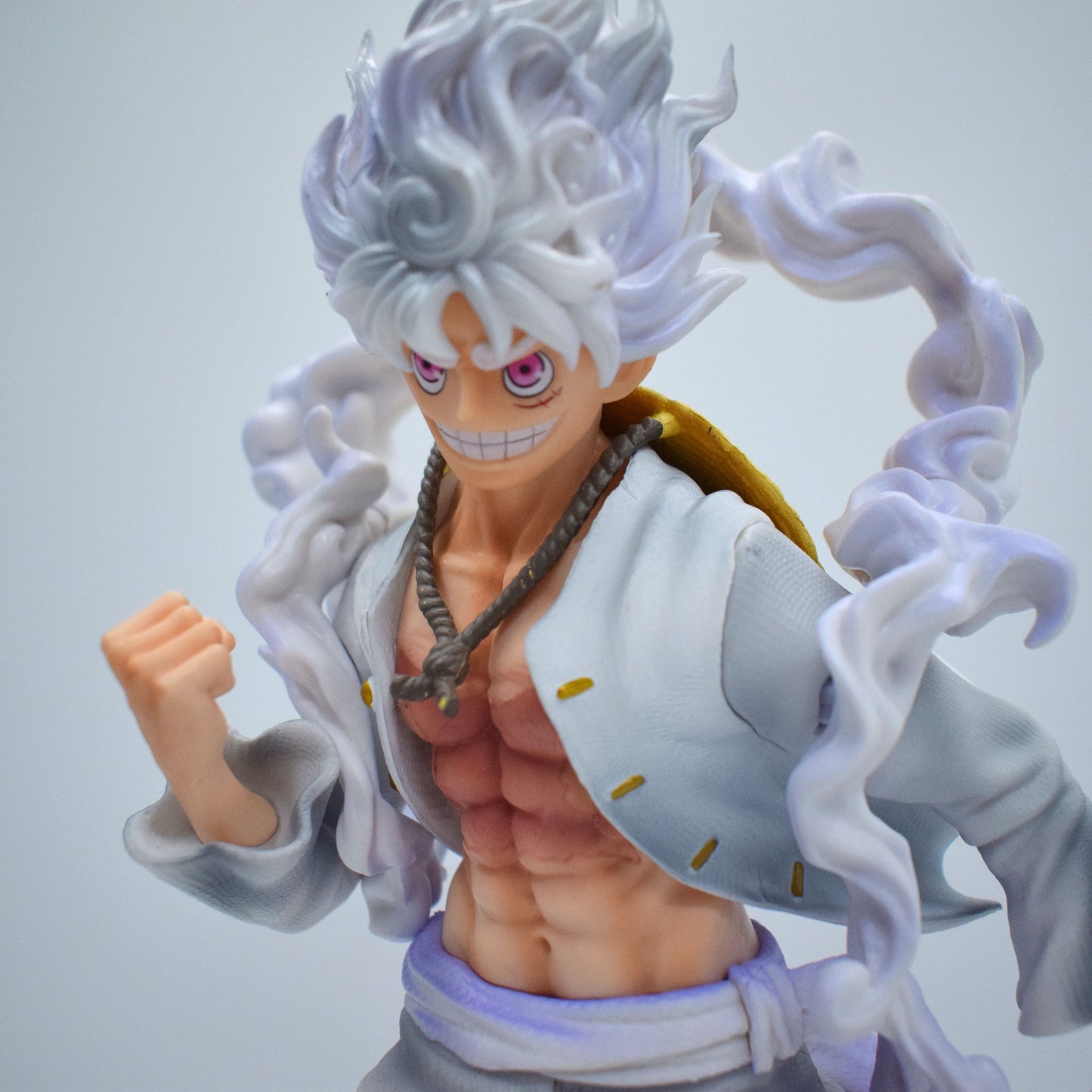 Gear 5 Luffy – 38cm Premium Anime Figure with LED Skull Base