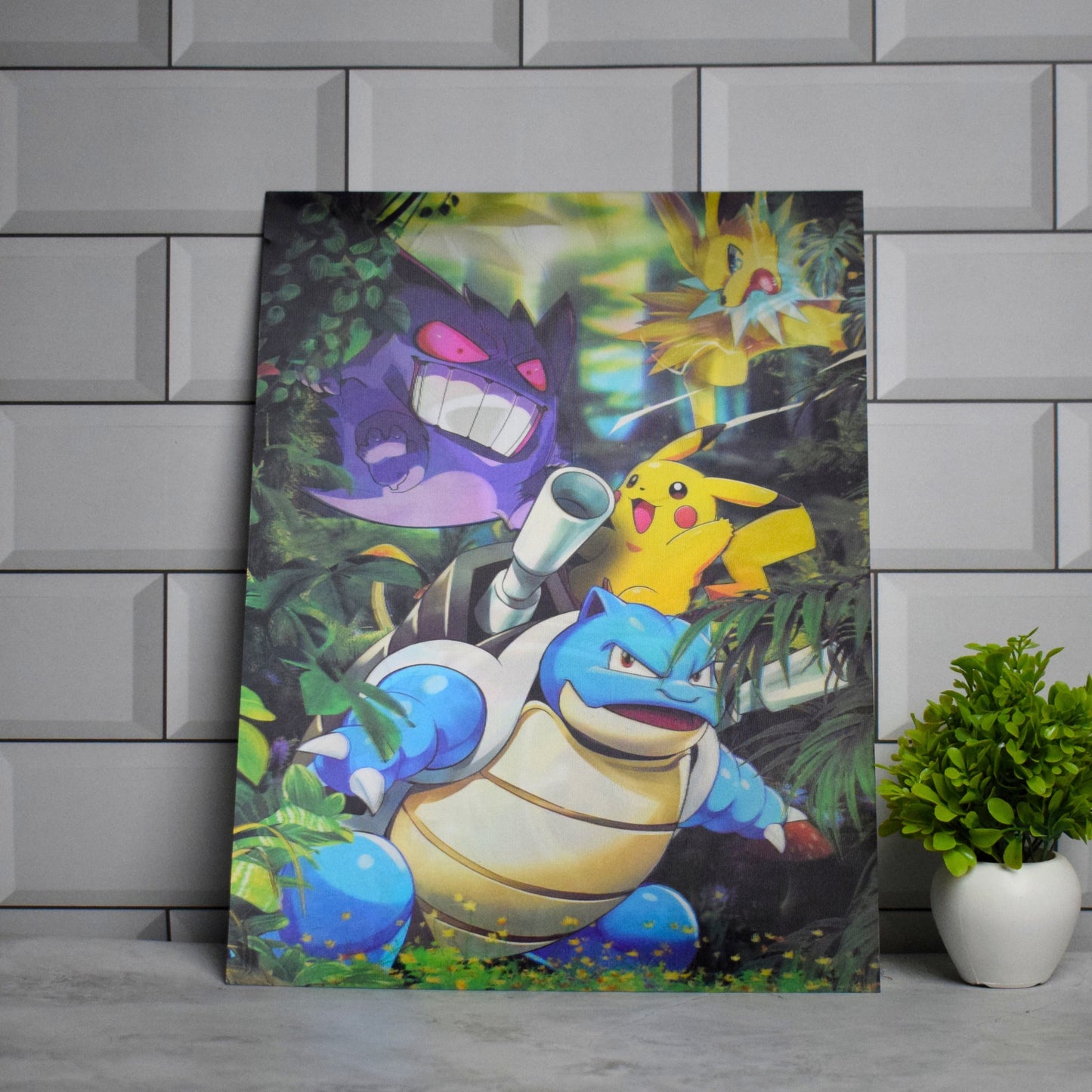 Pokémon Forest Adventure Characters – 3D Lenticular A3 Poster