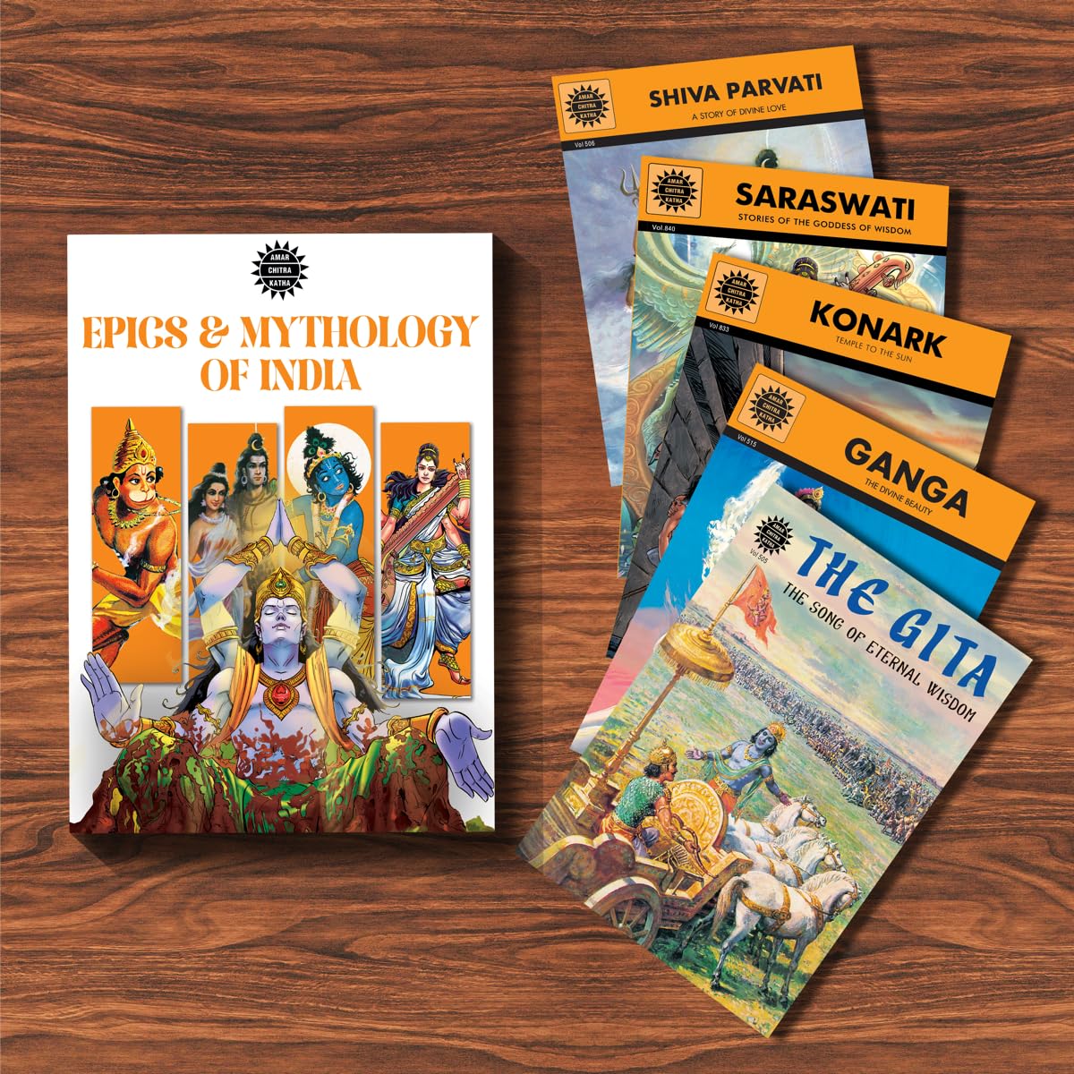 Epics & Mythology pack of 25 By Amar Chitra Katha (Paperback)