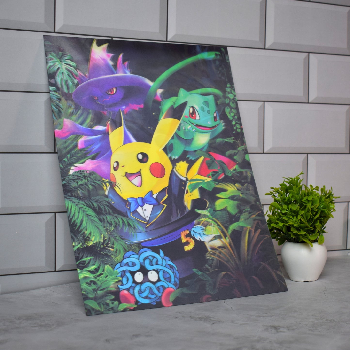 Pokémon Forest Adventure Characters – 3D Lenticular A3 Poster
