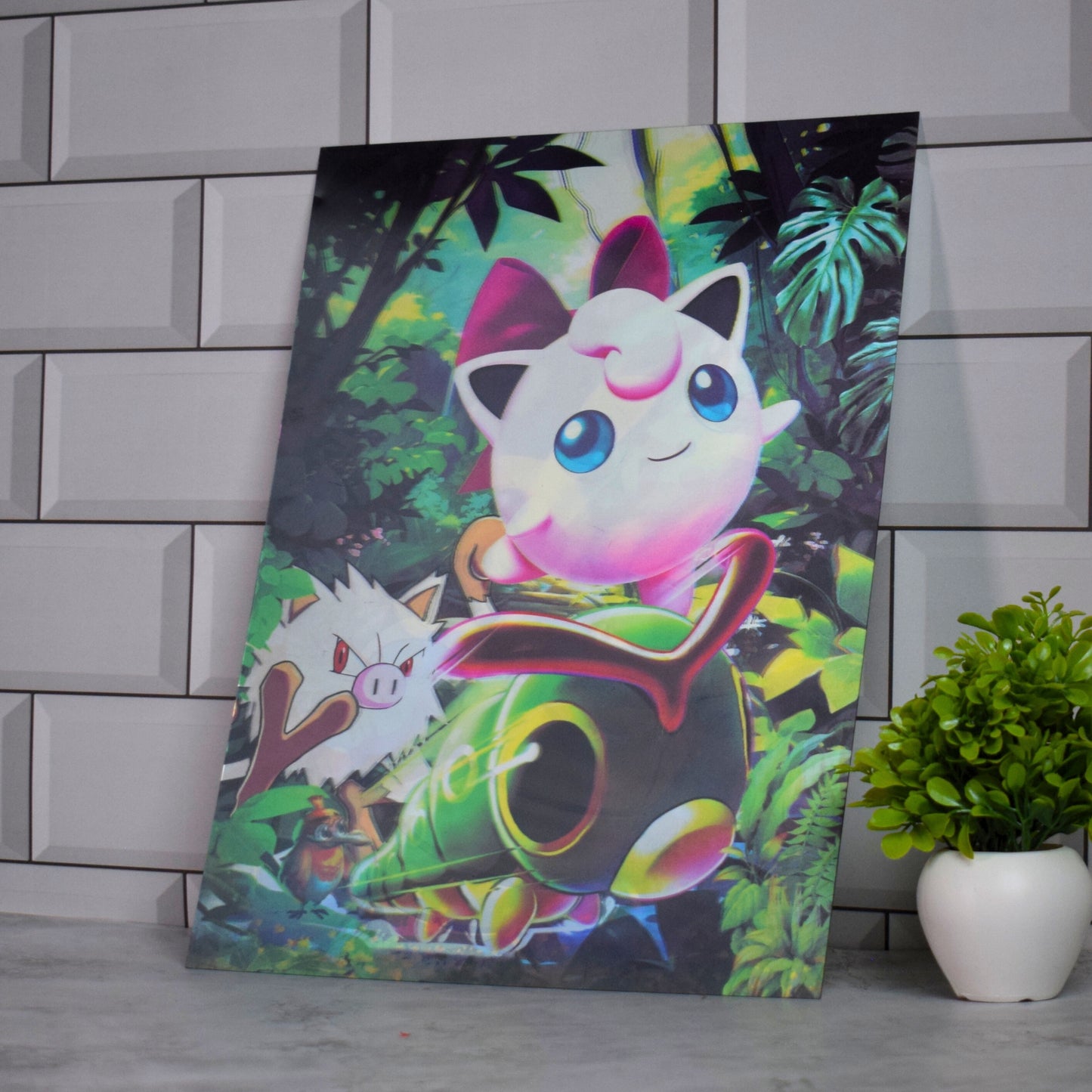 Pokémon Forest Adventure Characters – 3D Lenticular A3 Poster