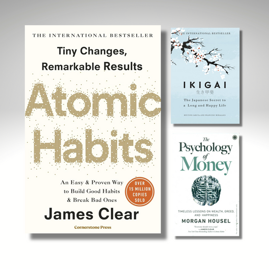 [Combo] Transform Your Life Book Set – Atomic Habits, Ikigai, Psychology of Money