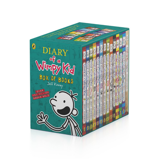 Diary of a Wimpy Kid Box Set Books (1-14) by Jeff Kinney (Paperback)
