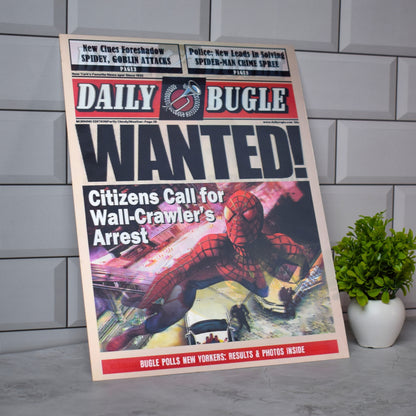 Daily Bugle Spider-Man Newspaper Artwork – 3D Lenticular A3 Poster