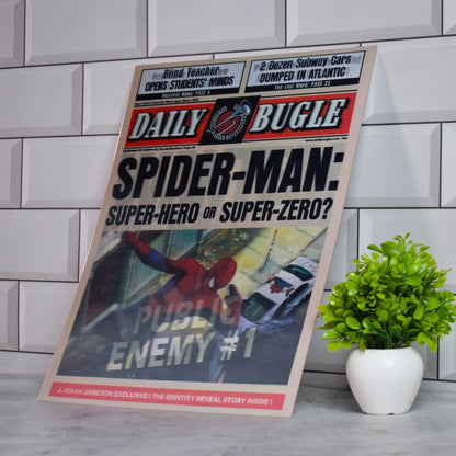 Daily Bugle Spider-Man Newspaper Artwork – 3D Lenticular A3 Poster