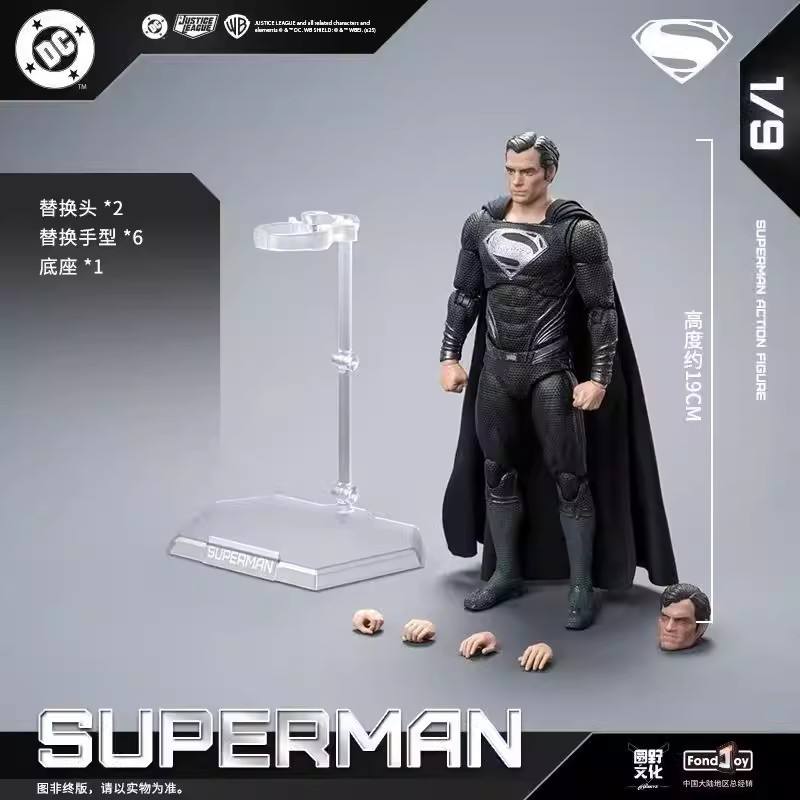 Black-Suit Superman 2.0 — Fondjoy DC Action Figure - image 3