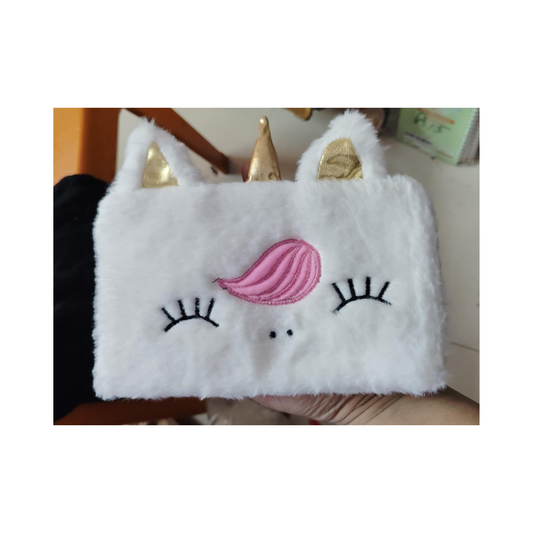 Unicorn Pencil Pouch Stationery Organiser (White)
