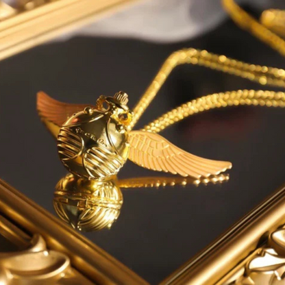 Harry Potter Golden Snitch Chain Pocket Watch Necklace