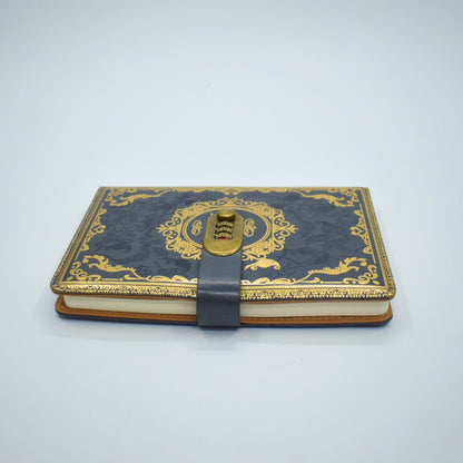 Vintage Lock Diary Notebook – Premium Password Journal with Ornate Cover Black