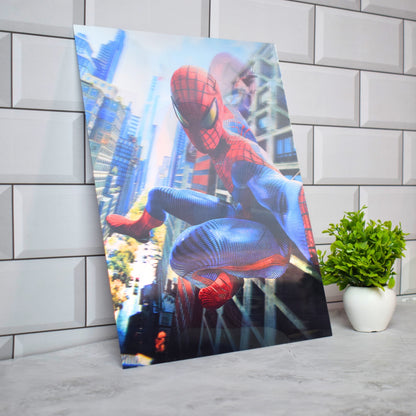 Spider-Man Dynamic Swing Pose – 3D Lenticular A3 Poster