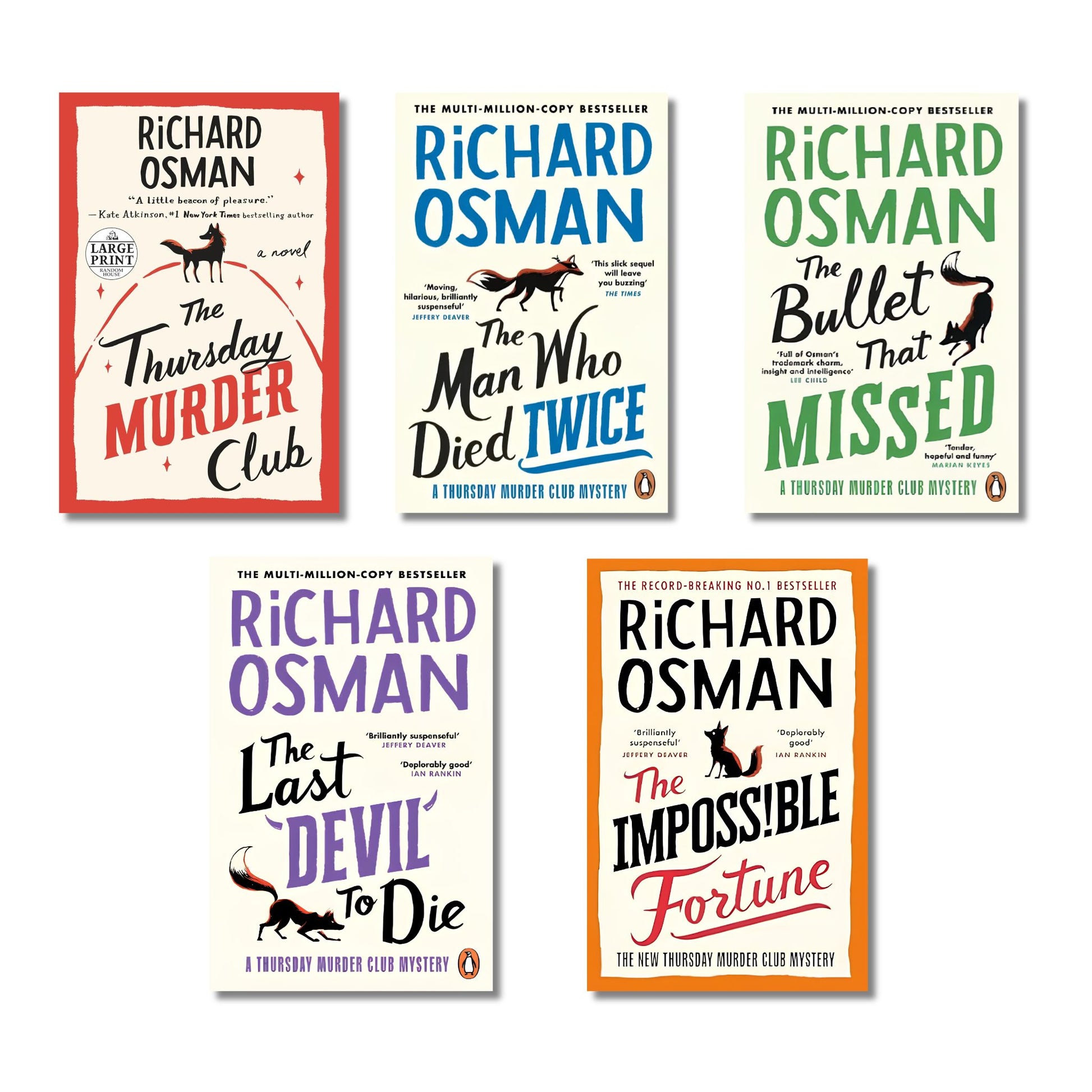 [Combo] Thursday Murder Club: 5 Books book combo set