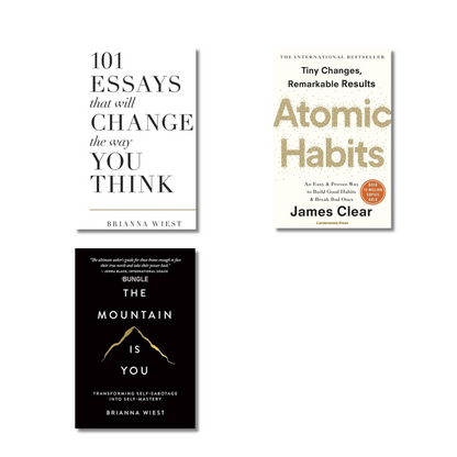(Combo) Atomic Habits-Mountain is You-101 Essays (Paperback) book combo set