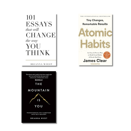 (Combo) Atomic Habits—Mountain is You—101 Essays (Paperback)