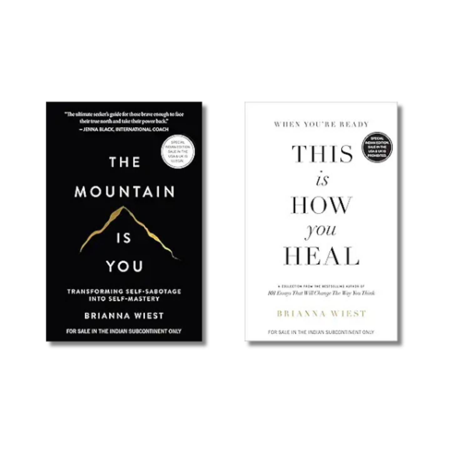 (Combo 2 Book) The Mountain is You + This Is How You Heal