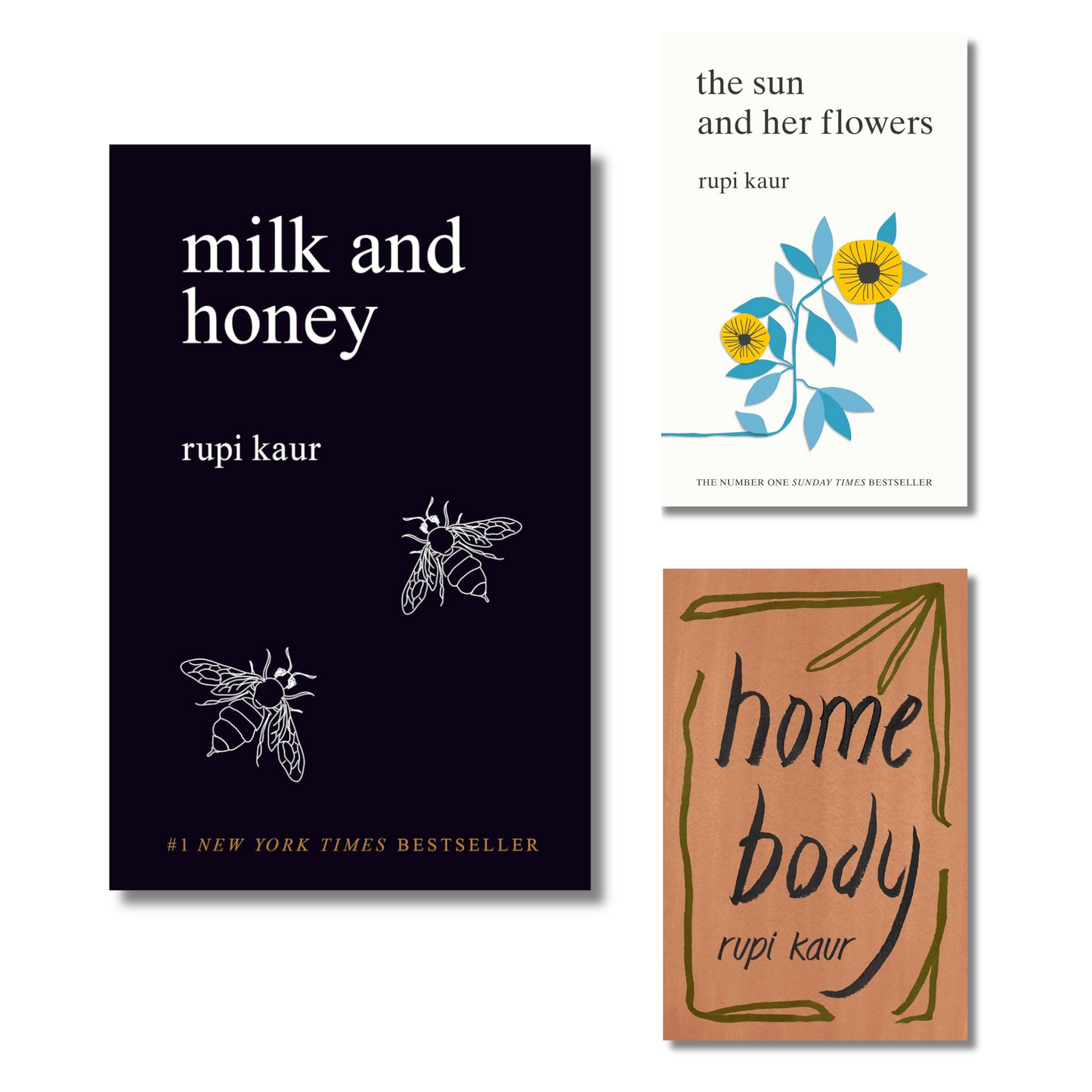 (Combo 3 Book) Milk And Honey + The Sun And Her Flowers + Home Body