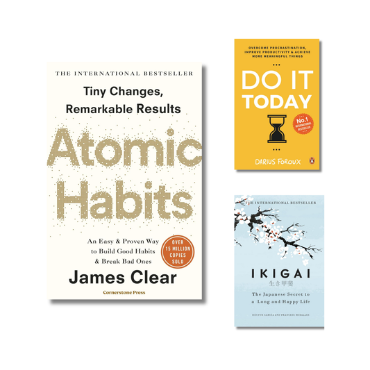 (Combo) Atomic Habits + Do It Today + Ikigai
