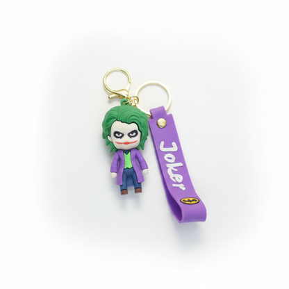 Joker Mini Figure Keychain – DC Villain Chibi Keyring Accessory