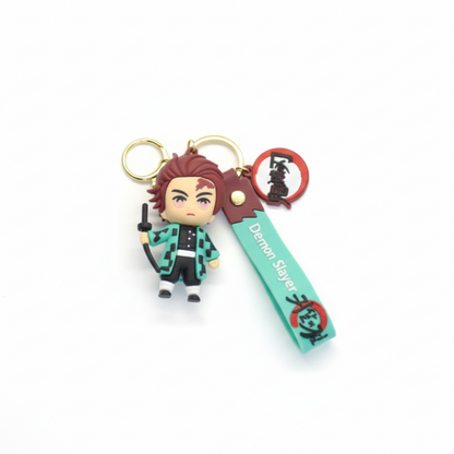 Tanjiro Kamado Mini Figure Keychain – Demon Slayer Anime Accessory