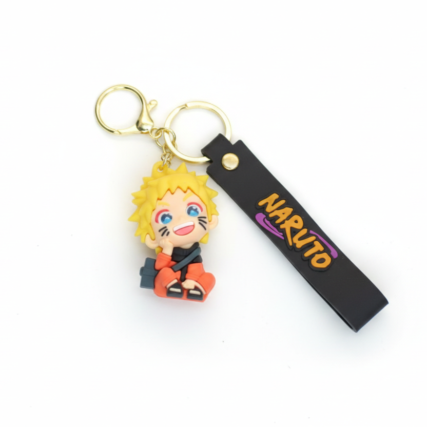 Naruto Uzumaki Chibi Keychain – Anime PVC Keyring Charm