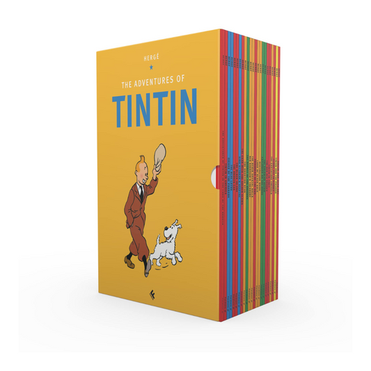 Tintin Box Set of 23 Books By Hergé (Paperback)