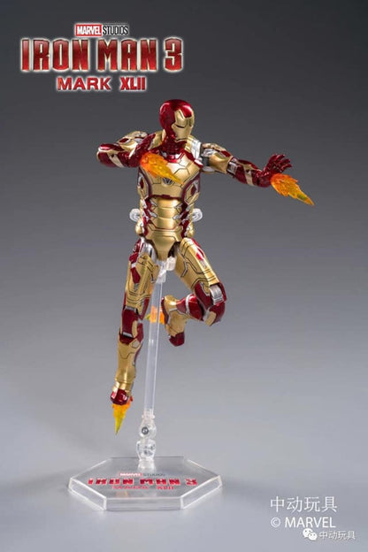 Iron Man Mark XLII ZD Toys Action Figure – 1/10 Scale Marvel Collectible (Iron Man 3)