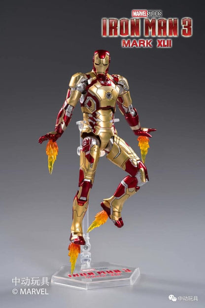 Iron Man Mark XLII ZD Toys Action Figure – 1/10 Scale Marvel Collectible (Iron Man 3)