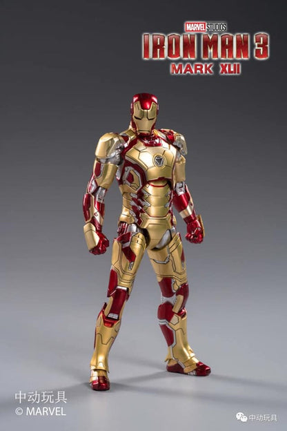 Iron Man Mark XLII ZD Toys Action Figure – 1/10 Scale Marvel Collectible (Iron Man 3)